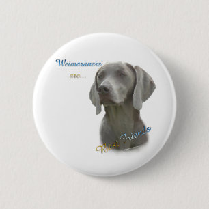 Macaron Rond 5 Cm Weimeraner Best Friend 2 - Bouton