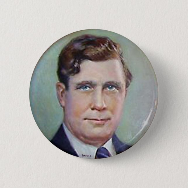 Macaron Rond 5 Cm Wendell Wilkie - bouton (Devant)