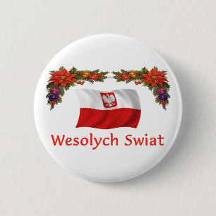 Macaron Rond 5 Cm Wesolych polonais Swiat
