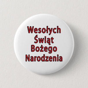 Macaron Rond 5 Cm Wesolych Swiat Bozego Narodzenia