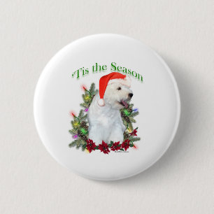 Macaron Rond 5 Cm West Highland White Terrier "Tis
