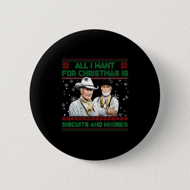 Macaron Rond 5 Cm Western Biscuits And S Christmas Quote  (Devant)