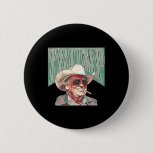 Macaron Rond 5 Cm Western Make America Great Trump Daddy