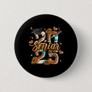 Macaron Rond 5 Cm Western Senior 2025 Graduation De La Vachette Cl D