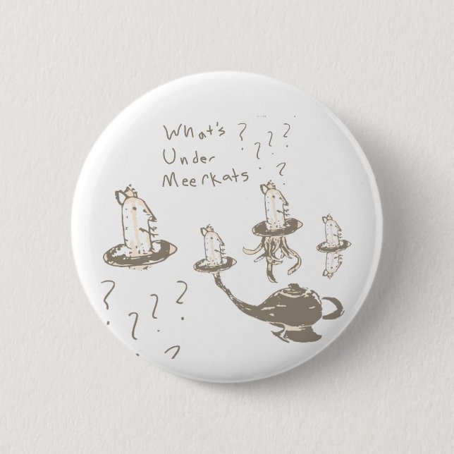 Macaron Rond 5 Cm Whats Under Meerkats (Devant)