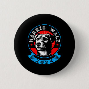 Macaron Rond 5 Cm Wheimer 2024 Drôle Élection Chien Kamala Harris Ti