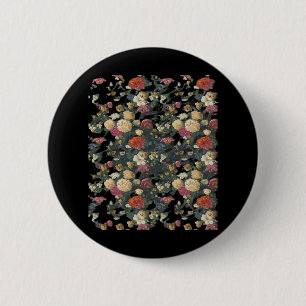 Macaron Rond 5 Cm Whimsigoth Old Victorian Floral Oil Peinture Class