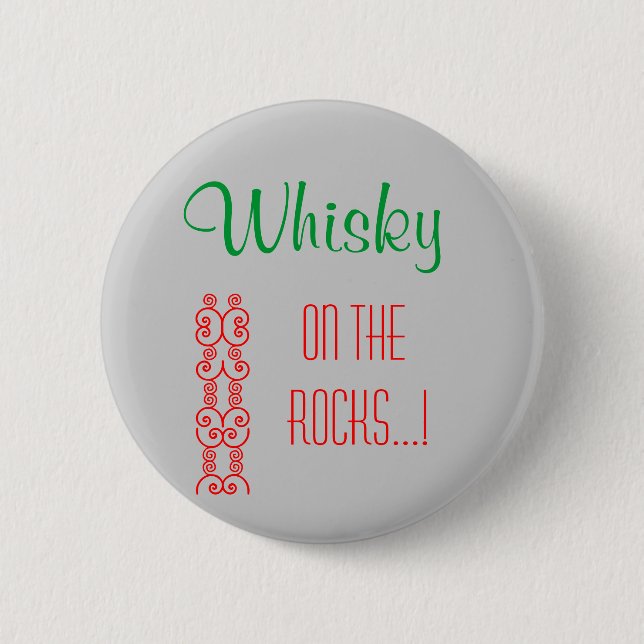 Macaron Rond 5 Cm Whiskey (Devant)