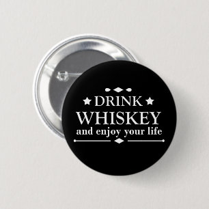 Macaron Rond 5 Cm Whiskey cite d'amusants propos d'alcool