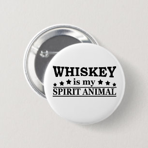 Macaron Rond 5 Cm whiskey est mon animal d'esprit
