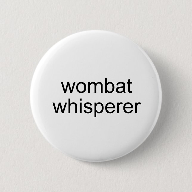 Macaron Rond 5 Cm whisperer de wombat (Devant)