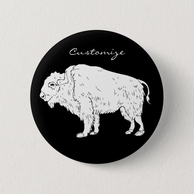 Macaron Rond 5 Cm White Buffalo Thunder_cove (Devant)