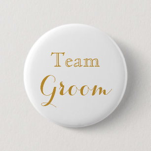 Macaron Rond 5 Cm White Gold Mariage Team Groom