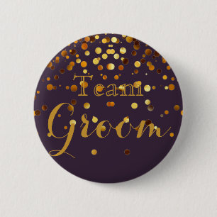 Macaron Rond 5 Cm White Gold Parties scintillant Faux Foil Mariage T