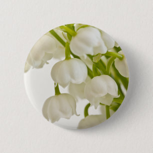 Macaron Rond 5 Cm White Lilies