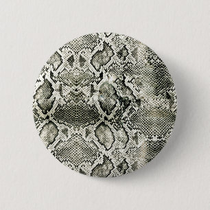Macaron Rond 5 Cm White Snake print