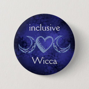 Macaron Rond 5 Cm Wicca inclusif