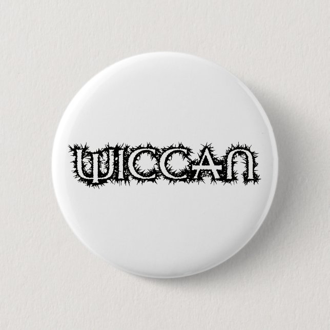 Macaron Rond 5 Cm Wiccan (Devant)