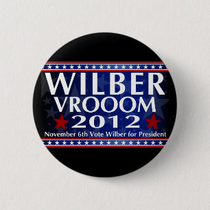 Macaron Rond 5 Cm Wilber pour le Président Button