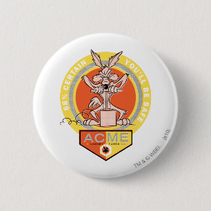Macaron Rond 5 Cm WILE E. COYOTE™ Acme - 68% Certains que vous serez