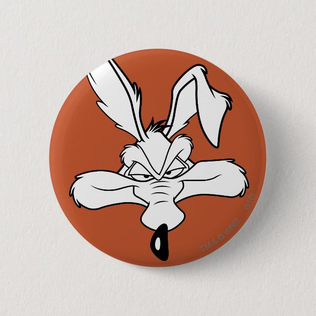 Macaron Rond 5 Cm WILE E. COYOTE™ Happy Head Shot (Devant)