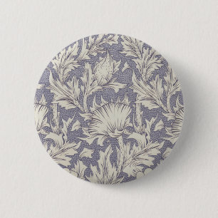 Macaron Rond 5 Cm William Morris Horn Poppy Classic Floral