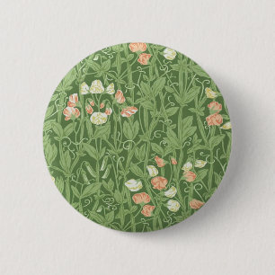 Macaron Rond 5 Cm William Morris Sweet Pea Floral Design