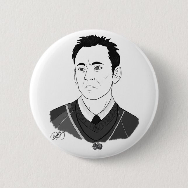 Macaron Rond 5 Cm Windy City After Dark Nicholas Bowens Button (Devant)