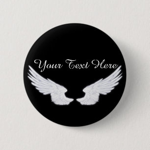 Macaron Rond 5 Cm Wings de Falln White Angel