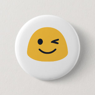 Macaron Rond 5 Cm Wink Emoji