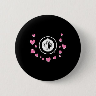 Macaron Rond 5 Cm Winnipeg Jets Valentine Amour Nhl Officiellement A
