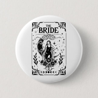 Macaron Rond 5 Cm Witchy Bachelorette Bride Coven Gothic Wedding