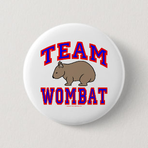 Macaron Rond 5 Cm Wombat VI d'équipe