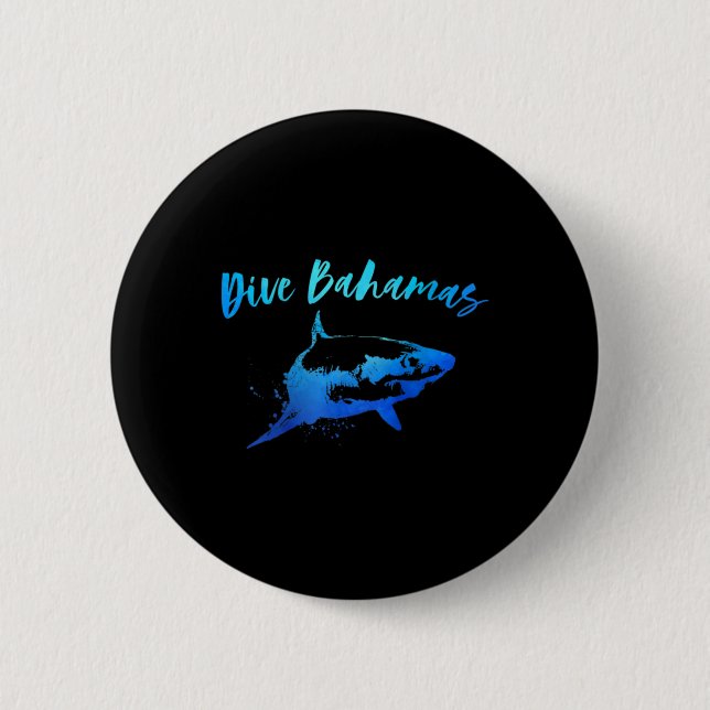 Macaron Rond 5 Cm Womens Dive Bahamas Plongée plongée plongée plongé (Devant)