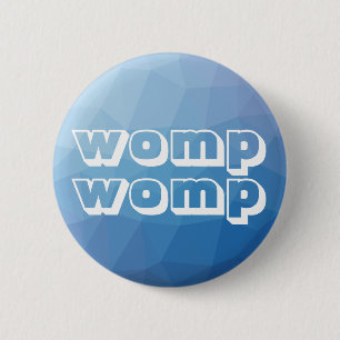 Macaron Rond 5 Cm Womp Womp géométrique bleu