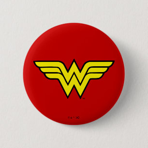 Macaron Rond 5 Cm Wonder Woman Logo classique