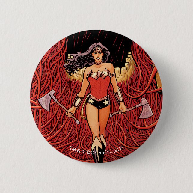 Macaron Rond 5 Cm Wonder Woman New 52 Couverture comique #23 (Devant)