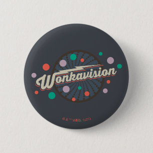 Macaron Rond 5 Cm Wonkavision Logo