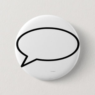 Macaron Rond 5 Cm Word Bubble Left Trans MUSEUM Zazzle Cadeaux