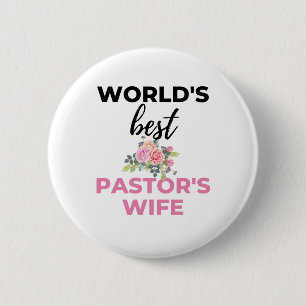 Macaron Rond 5 Cm World's Best Pastor's Wife bl