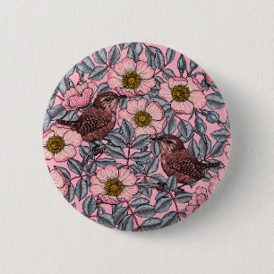 Macaron Rond 5 Cm Wrens en rose