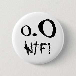 Macaron Rond 5 Cm WTF ? - Bouton