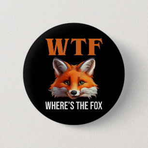 Macaron Rond 5 Cm WTF - Où est le Fox