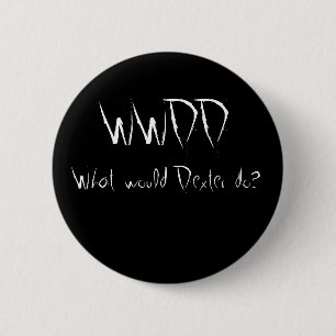 Macaron Rond 5 Cm WWDD, que Dexter ferait-il ?