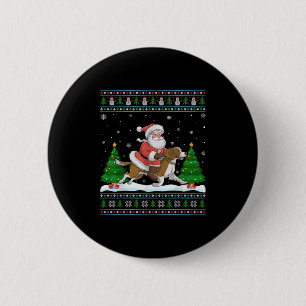 Macaron Rond 5 Cm Xmas Ailleurs Père Noël équitation Bretagne Espagn