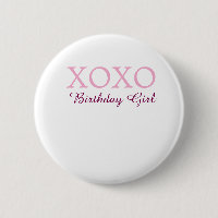 Xoxo fille d'anniversaire nom rose mauve simple am