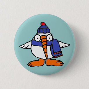 Macaron Rond 5 Cm XX Snowbird magnifique de bande dessinée