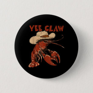 Macaron Rond 5 Cm Yee Claw Drôle Vintage Ébullition d'écrevisses Caj