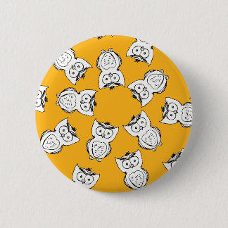 Macaron Rond 5 Cm Yellow Cute Animal Pattern