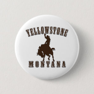 Macaron Rond 5 Cm Yellowstone Montana
